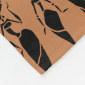 Aroma van koffie. Patchwork. Fleece Deken (Hoek)