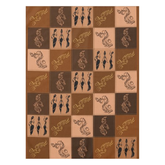 Aroma van koffie. Patchwork. Tafelkleed (Voorkant)