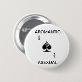 Aromantic Asexual Button (Voorkant /achterkant)