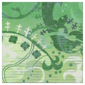 Aromantic Dragon Damask Aro Pride Flag Colors Fabr Stof (Close Up)