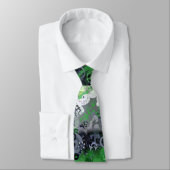 Aromantic Dragon Damask - Aro Pride Flag Colors Stropdas (Gebonden)