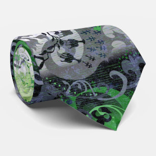 Aromantic Dragon Damask - Aro Pride Flag Colors Stropdas