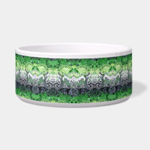 Aromantic Dragon Damask - Aro Pride Flag Colors Voerbakje