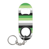 Aromantic Flag Mini Flessenopener (Voorkant)