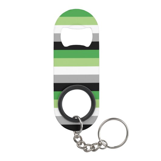 Aromantic Flag Mini Flessenopener (Achterkant)