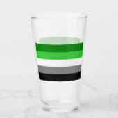 Aromantic Flag Pint Glass Glas (Achterkant)