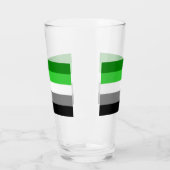Aromantic Flag Pint Glass Glas (Links)