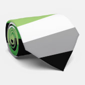 Aromantic Flag Stropdas (Opgerold)