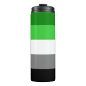 Aromantic Flag Thermal Tumbler Thermosbeker (Voorkant)