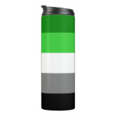 Aromantic Flag Thermal Tumbler Thermosbeker (Geroteerd rechts)