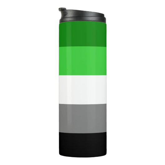 Aromantic Flag Thermal Tumbler Thermosbeker (Geroteerd rechts)
