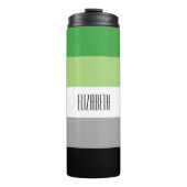 Aromantic Flag Thermal Tumbler Thermosbeker (Voorkant)