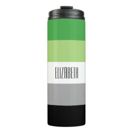 Aromantic Flag Thermal Tumbler Thermosbeker