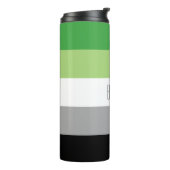 Aromantic Flag Thermal Tumbler Thermosbeker (Gedraaid links)