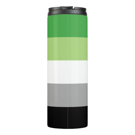 Aromantic Flag Thermal Tumbler Thermosbeker (Achterkant)
