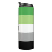Aromantic Flag Thermal Tumbler Thermosbeker (Geroteerd rechts)