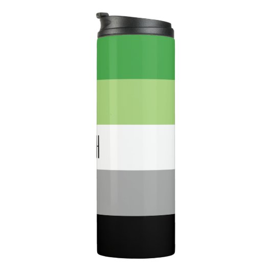 Aromantic Flag Thermal Tumbler Thermosbeker (Geroteerd rechts)