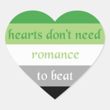 Aromantic Heart Sticker