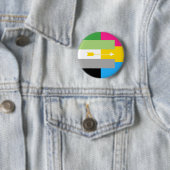 Aromantic Pansexual Pin Ronde Button 5,7 Cm (In situ)