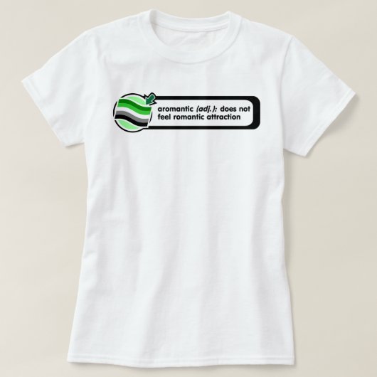 Aromantic Pop-Up Definition Shirt (Design voorkant)