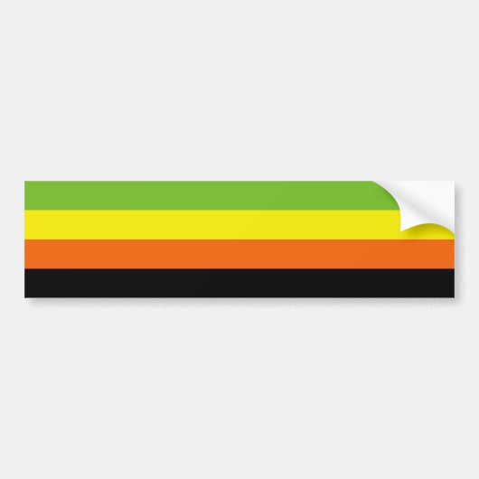 Aromantic Pride Bumpersticker (Voorkant)