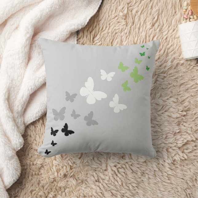 Aromantic Pride Butterfly Trail Kussen (Deken)