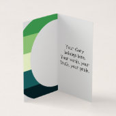  Aromantic Pride Crescent Moons Greeting Card Visitekaartje (Binnen)