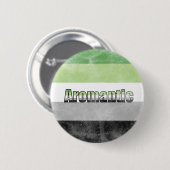 Aromantic pride flag badge ronde button 5,7 cm (Voorkant /achterkant)