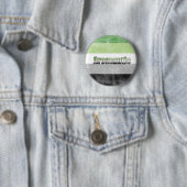 Aromantic pride flag badge ronde button 5,7 cm (In situ)