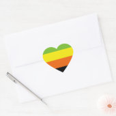 Aromantic Pride Flag Hart Sticker (Envelop)