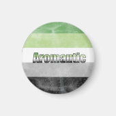 Aromantic pride flag magnet (Voorkant)