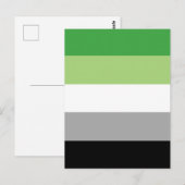Aromantic Pride Flag Postkarte Briefkaart (Voorkant / Achterkant)