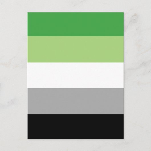 Aromantic Pride Flag Postkarte Briefkaart (Voorkant)