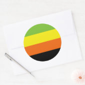 Aromantic Pride Flag Ronde Sticker (Envelop)