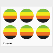 Aromantic Pride Flag Ronde Sticker (Vel)