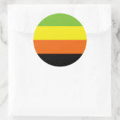 Aromantic Pride Flag Ronde Sticker (Tas)