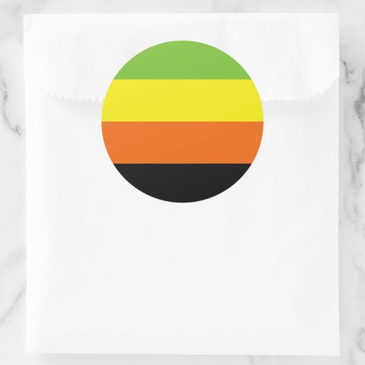 Aromantic Pride Flag Ronde Sticker (Tas)