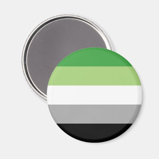 Aromantic Pride Stripes Magneet (Voorkant / Achterkant)