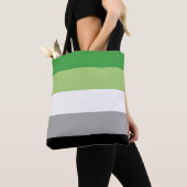 Aromantic Pride Stripes Tote Bag (Dichtbij)