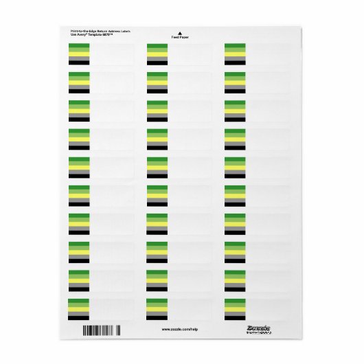 aromantisch etiket (Full Sheet)