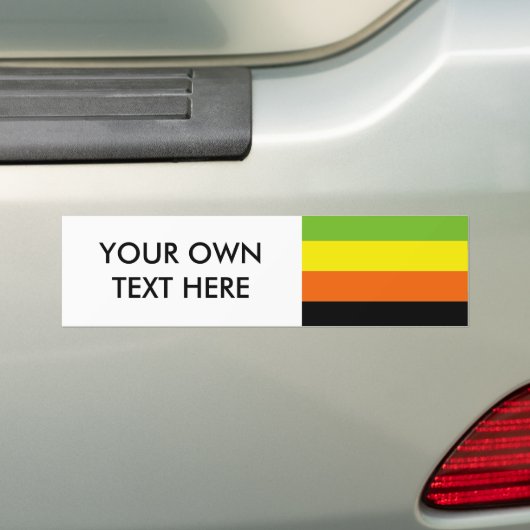 AROMANTISCH VLAGPATROON BUMPERSTICKER (Op auto)