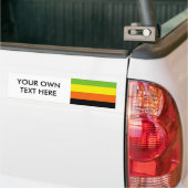 AROMANTISCH VLAGPATROON BUMPERSTICKER (Op Truck)