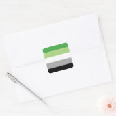 Aromantische / Aro Pride Vlag Vierkante Sticker (Envelop)