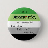 Aromantische/Aromatische Pin Ronde Button 5,7 Cm (Voorkant)