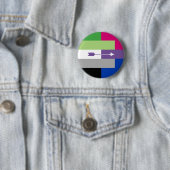 Aromantische Bisexual Pin Ronde Button 5,7 Cm (In situ)