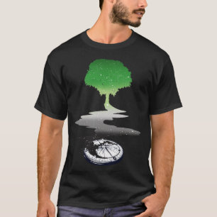 Aromantische boom LGBT Pride vlag T-shirt
