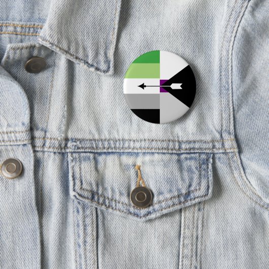 Aromantische Demisexual Pin Ronde Button 5,7 Cm (In situ)