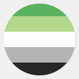Aromantische Pride Circle Sticker