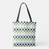 Aromantische Pride Flag Kleuren Polkadots Tote Bag (Achterkant)