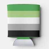 Aromantische Pride Strepen Blikjeskoeler (Achterkant)